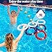 American Flag Pool Toys Games Set, Inflatable 2-in-1 Floating Basketball Hoop and Inflatable Ring Toss Pool Game with Score for Kids Teens Adults Summer Water Pool Toys 4th of July Patriotic Party