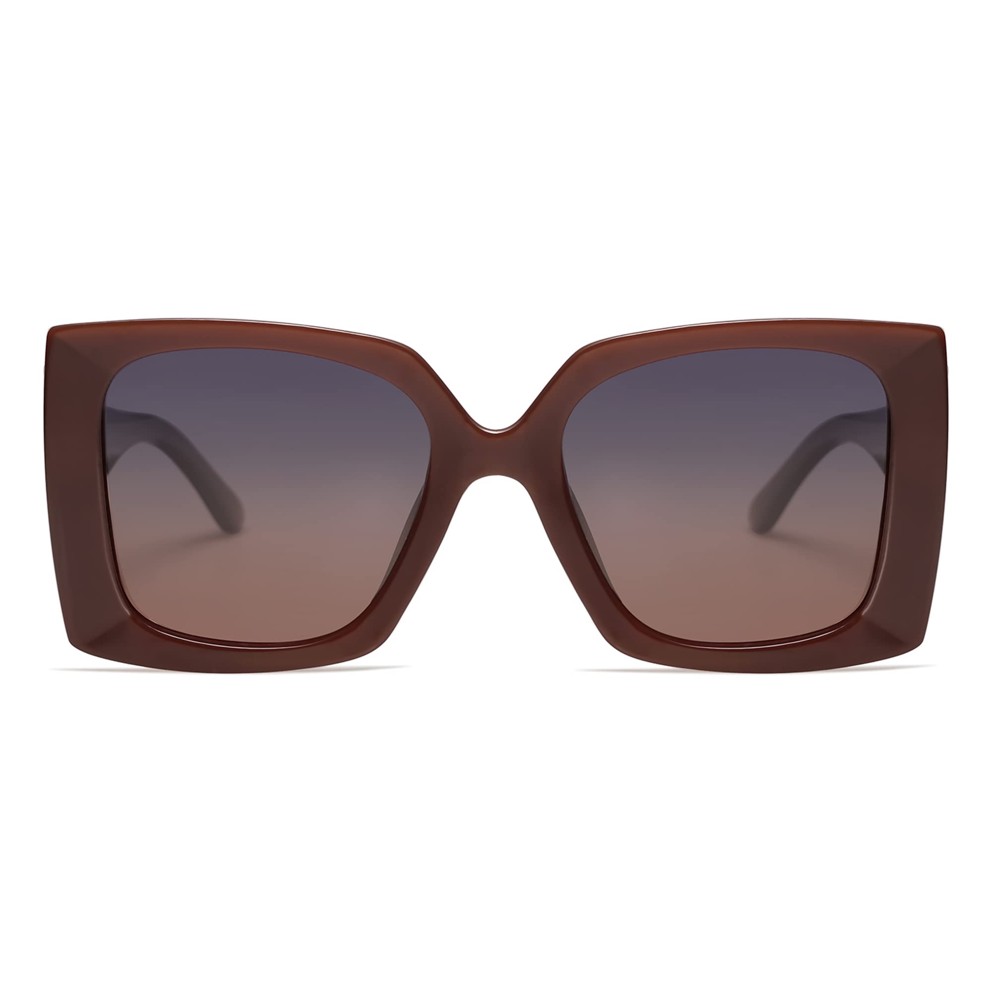 SOJOS Retro Square Polarized Womens Sunglasses Trendy Oversized Large Women's Big Shades SJ2224