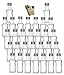 Produktbild 60 leere Mini Glasflaschen "Dora" 20 ml Glasfläschchen kleine Flaschen incl. Schraubverschluss, Likörflaschen zum selbst Abfüllen Schnapsflaschen Essigflaschen Ölflaschen