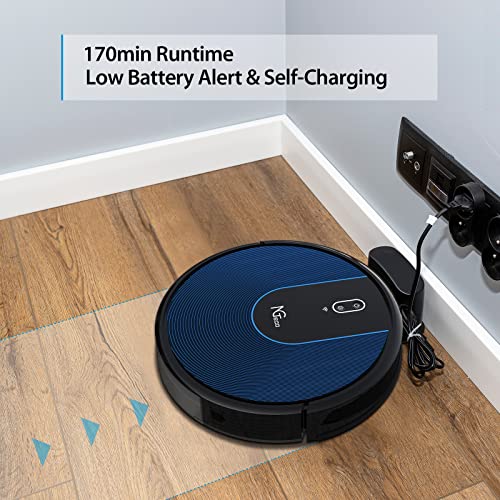 Ngteco Robot Vacuum Cleaner 2500Pa Suction Self-Charging Robotic Vacuums Works In Wi-Fi Connection, Voice Control, Good For Pet Hair, Carpet And Hard Floors #TOP7