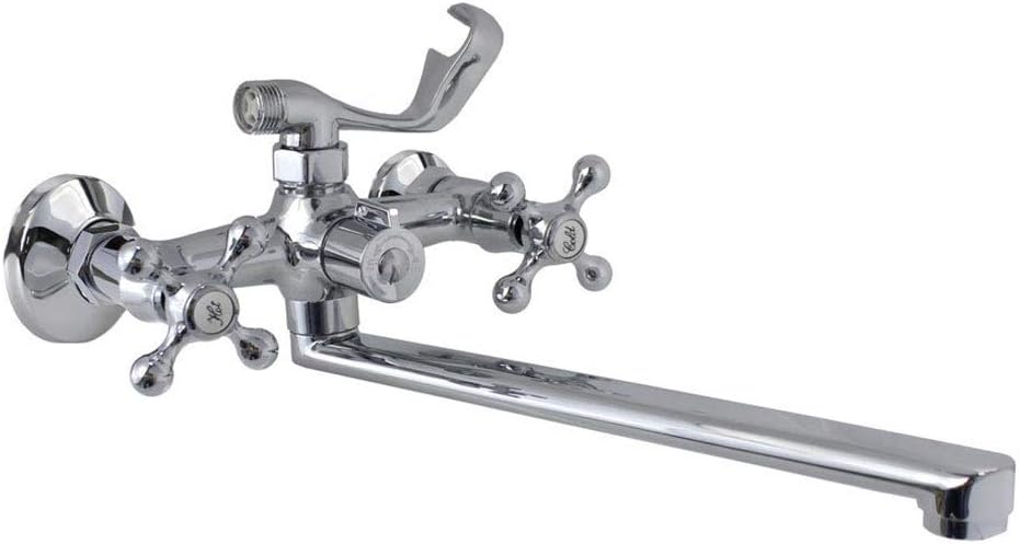 rubinetto con supporto a parete