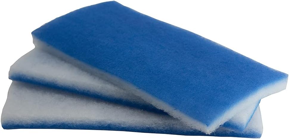 inTankWORLDS BEST PREMIUM 2 Inch THICK Aquarium Pond Filter Floss | VALUE PACK (3 large pads) 600 sqin | Double Bonded Poly Filter Pads | Easy Cut to fit | Clean Clear Water