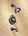 Delta Faucet Victorian 17 Series Dual-Function Tub and Shower Trim Kit with 2-Spray Touch-Clean Shower Head, Venetian Bronze T17455-RB (Valve Not Included)