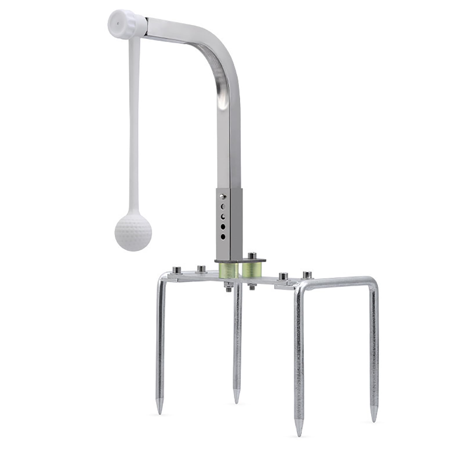 Golf Swing & Hitting Trainer, Golf Hitting Aid Simulator, 360° Return Ball Automatically and 5 Gear Height Adjustable, Sets Up Quickly and Easily, For Outdoor, Swing Practice, Gifting