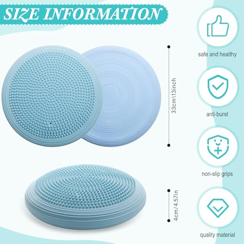 Image of Libima 2 Pcs Wobble Cushion Wiggle Seat Flexible Sensory Seating Balance Disc Board for Men Women Physical Exercise Improving Posture Home Office
