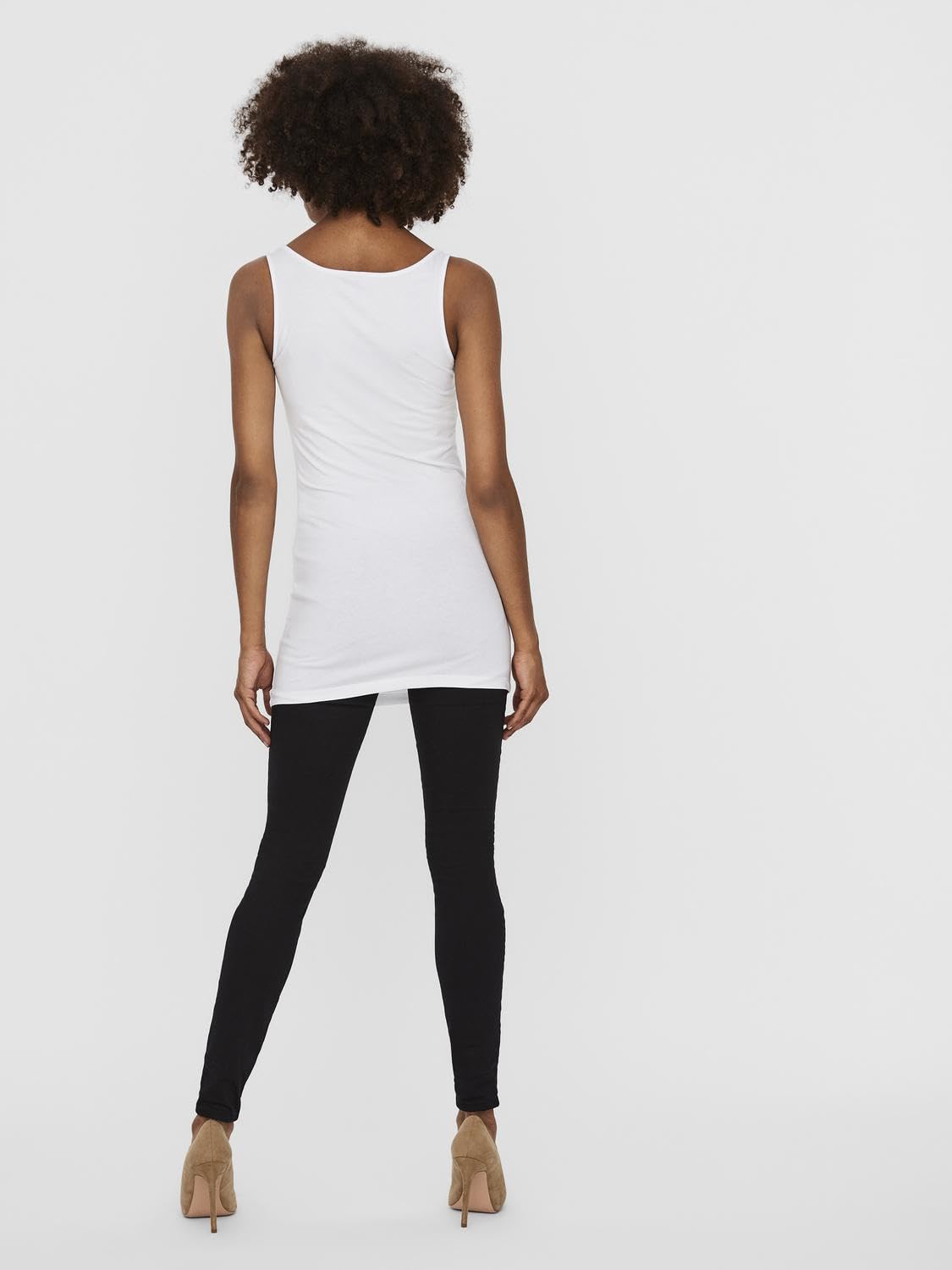 Vero Moda Vmmaxi My Soft - Canottiera Lunga, Confezione da 2 Parte Superiore Donna