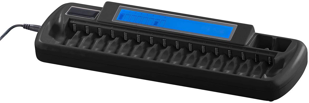 Chargeur daccumulateurs AA/AAA / 9 V avec écran LCD [TKA]