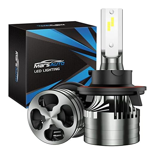 Marsauto H13/9008 LED Bulbs, 16000LM 6500K Crisp White, Highly Focused Beam, Super Bright LED Light Bulb Kit, 10 Min Installation, Pack of 2