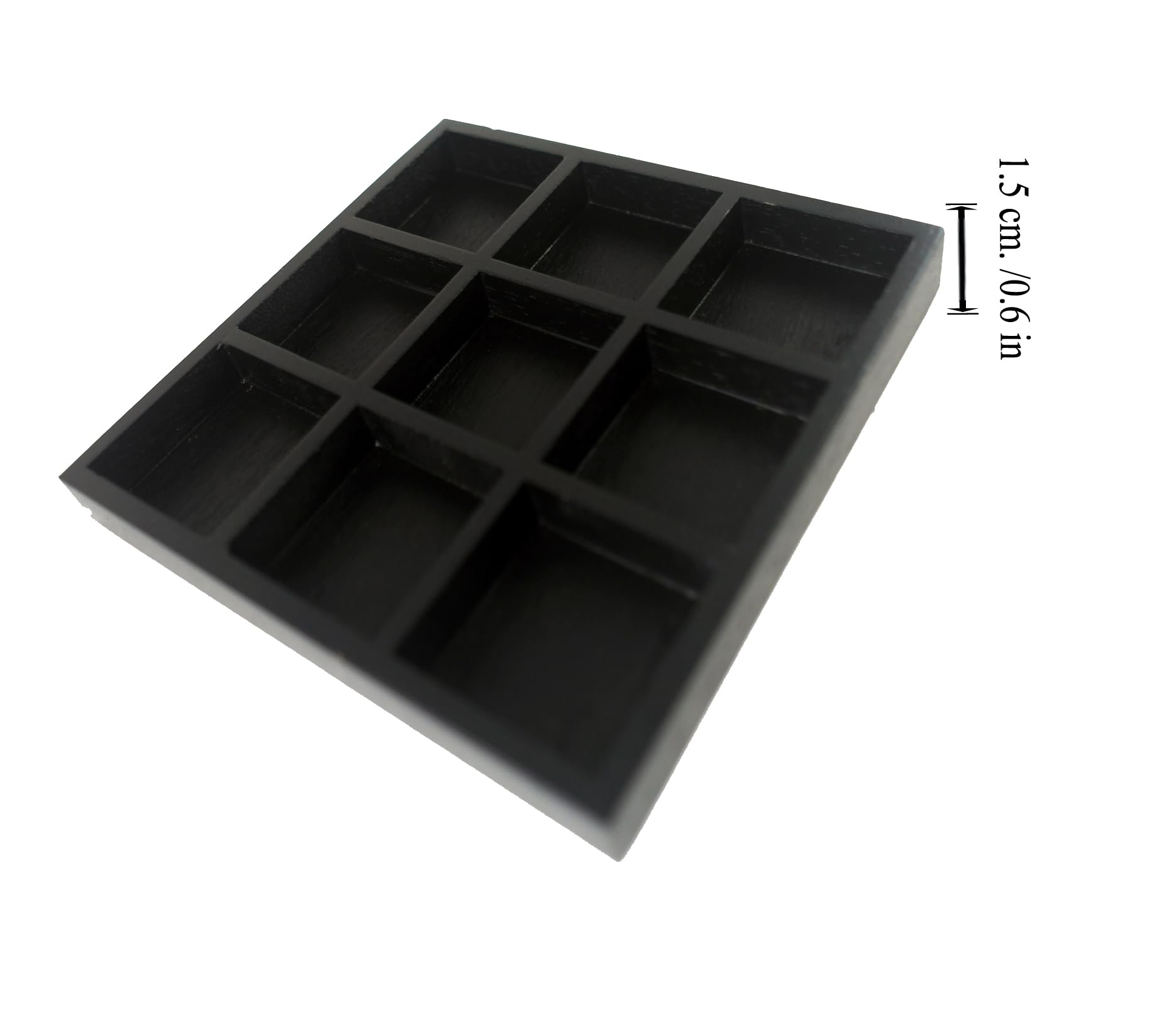 Gioco Tic Tac Toe In Legno 14x14 Cm - Giocattolo Da Viaggio Per Famiglie, Tris In Noce Delle Indie, Fatto A Mano, Ecologico - 4