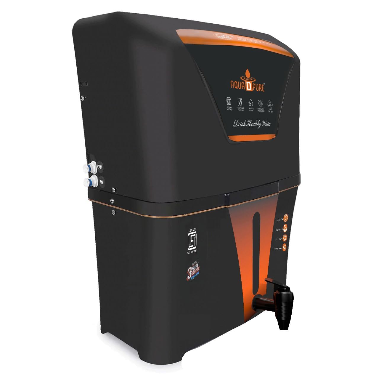 AQUA D PURE RO Water Purifier - 12L, 4-in-1 -2