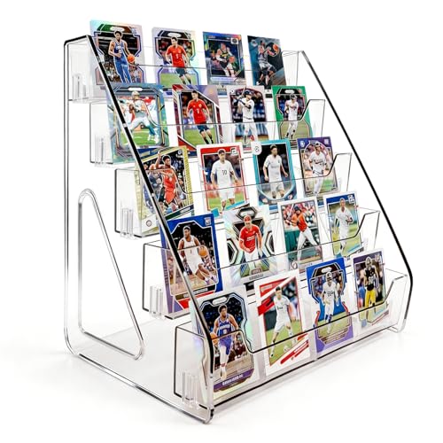 NONETO 5 Tier 12 Acrylic Trading Card Display Stand for Display Cards