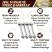 4Pcs Surgical Steel 16g 3/8 10mm straight barbell bar Piercing Jewelry Daith Cartilage Tragus Helix Eyebrow 3mm Ball M8559