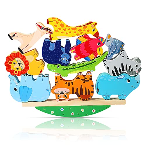 HENGBIRD Montessori Holzspielzeug ab 2 3 4 5 Jahren Stapelspiel...