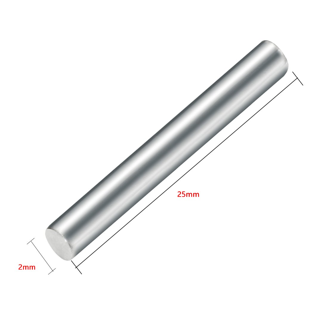 Produktbild von 20 Edelstahl-Rundstangen 170 X 2 Mm – Robuste Achsen Für RC, Modellbau & Mechanik