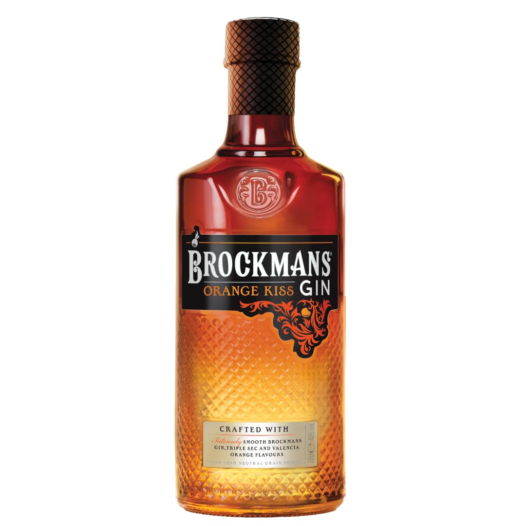 Brockmans Orange Kiss Gin | 70cl | 40% ABV |Premium English Flavoured Gin with Valencia Oranges & Triple Sec | Vibrant, Zesty Orange Taste | Perfect for Spritz, G&T, Cocktails & Gifts