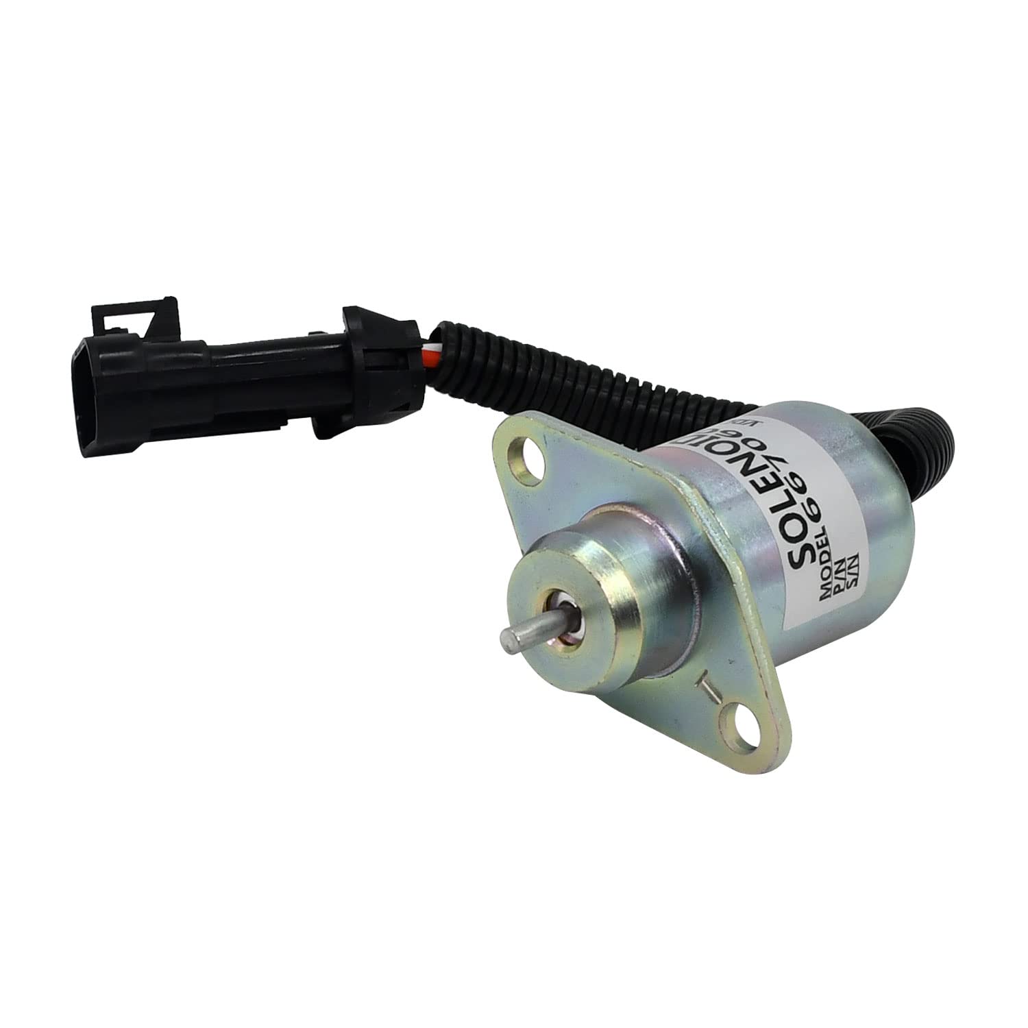 None-branded Válvula Solenoide de Corte de Combustible 12V 463-553-S70-S100 6670602 para Cargador de Dirección Deslizante Bobca t 463 553 S70 S100 Pin Plano