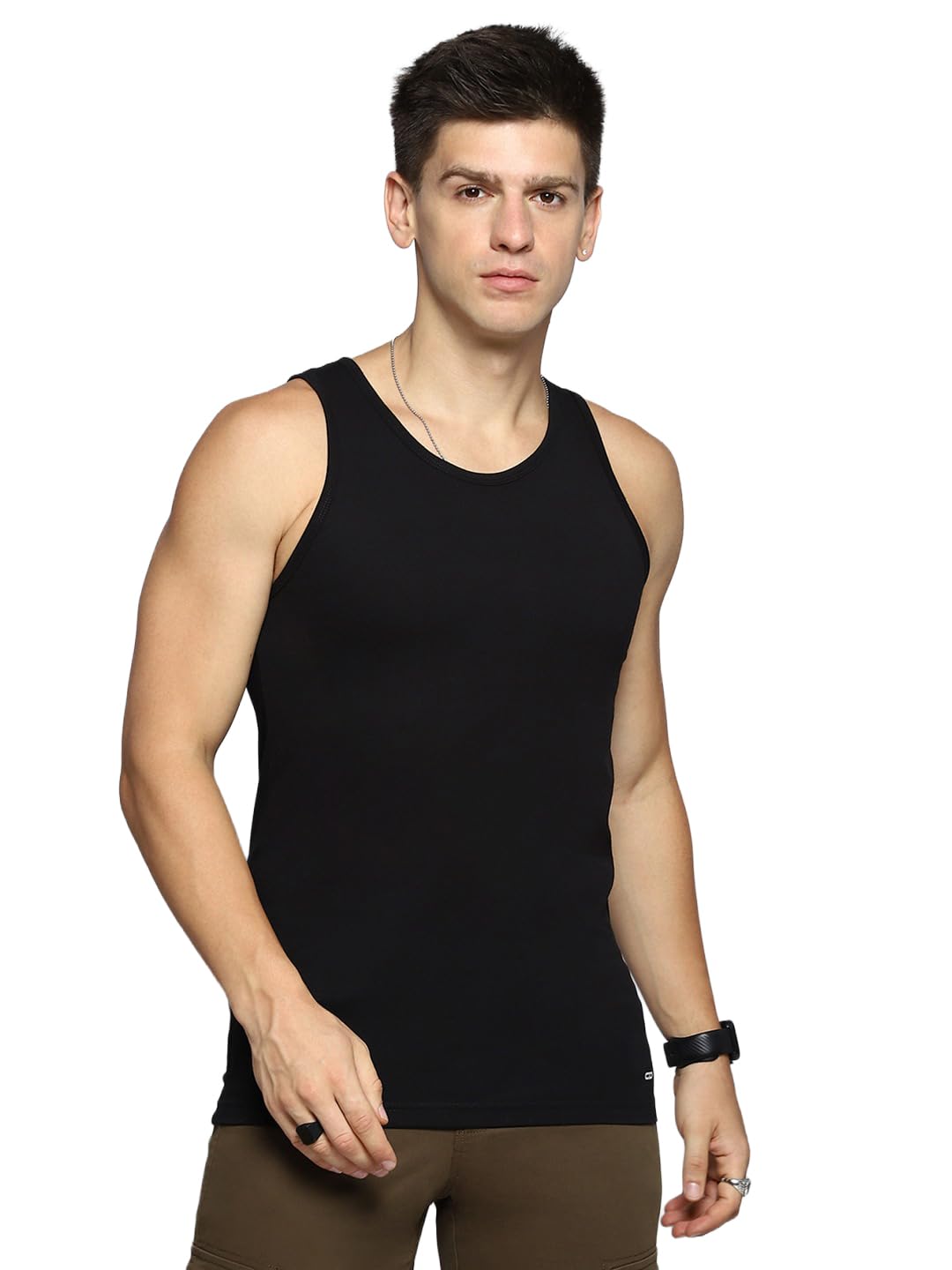 cloak & decker Cloack & Decker Mens Regular Fit Sleeveless Round Neck Sandow |Sleeveless Round Neck Regular Fit Vest | Baniyan for Men | Vest for Men (Pack of 1)-picture-20