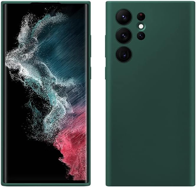 TR4U - Funda de silicona líquida diseñada para Samsung Galaxy S22 Ultra (6.8 pulgadas) 2022 - Protección de cuerpo completo - Silicona premium -