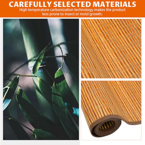 Image of HASTHIP Sleeping Mats for Home - Mats for Floor Sleeping Mat with Bed Foldable Double Sided Cool Bamboo Mattress for Home, School, Dormitory, Single or Double Bed 0.6x1.8m