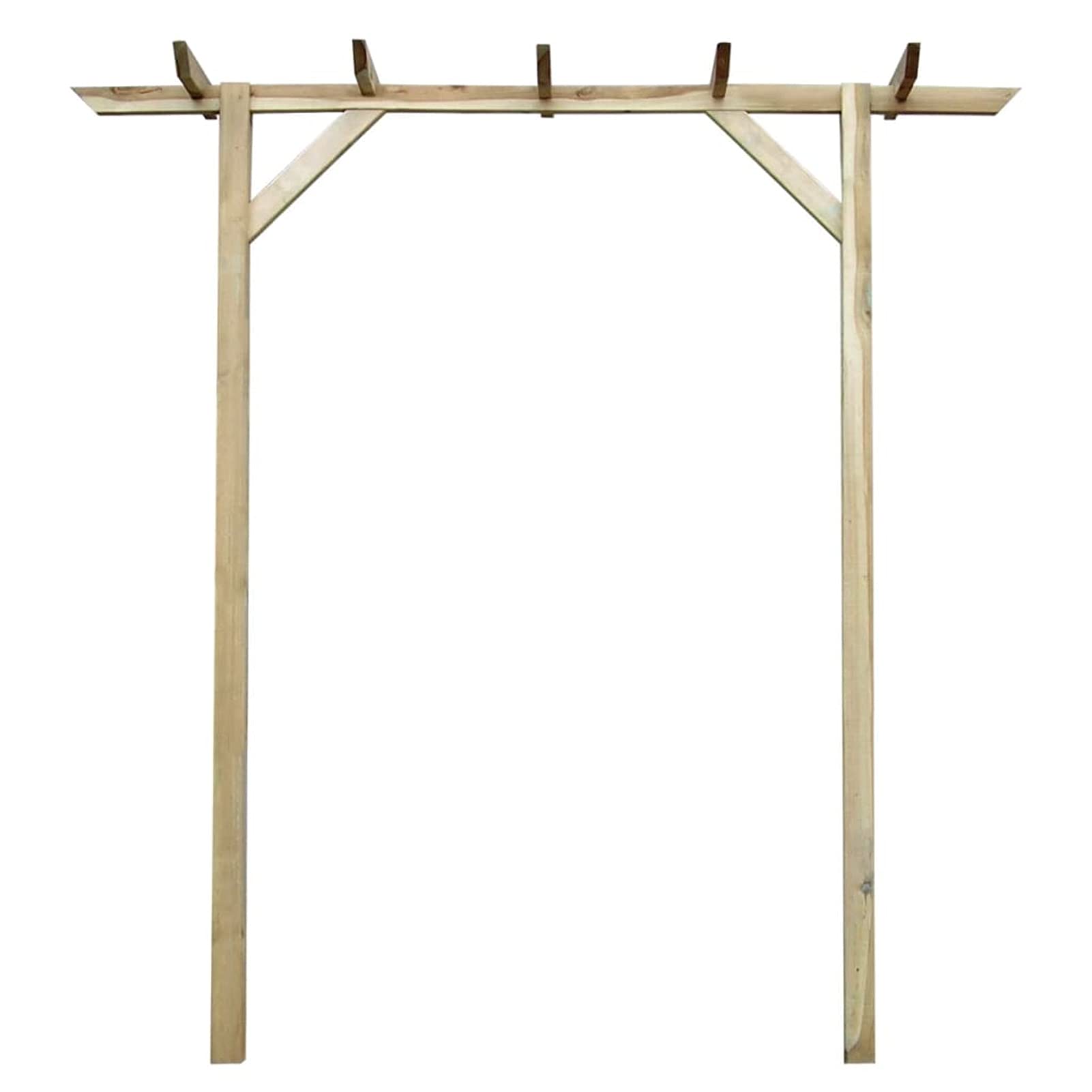 Drewniana pergola ogrodowa z łukiem róży, drewniany łuk ogrodowy 200 x 40 x 205 cm