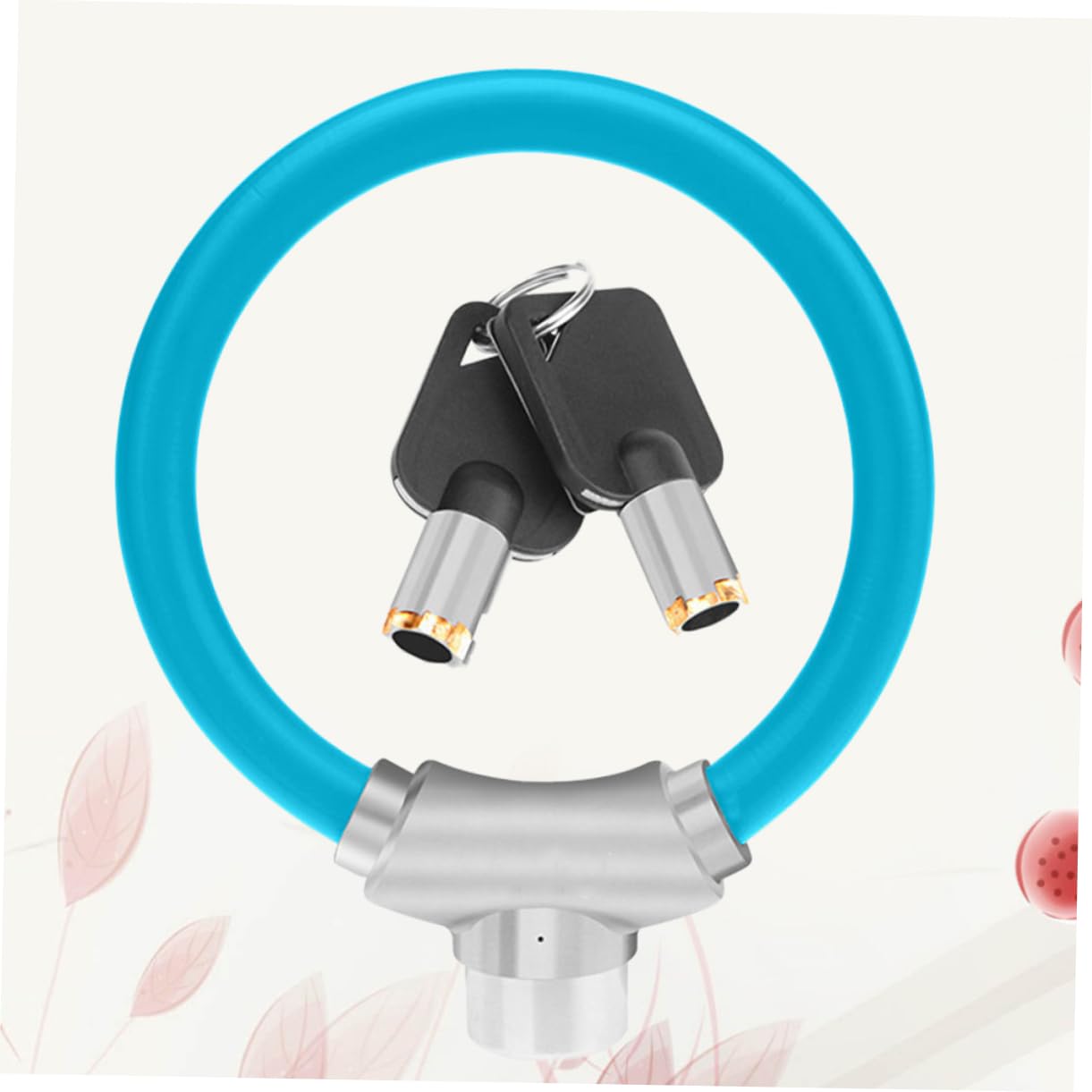 TOYANDONA Cerrojo De Cable Para Bicicleta Candado De Anillo Antirrobo Accesorios Para Ciclismo Color Azul