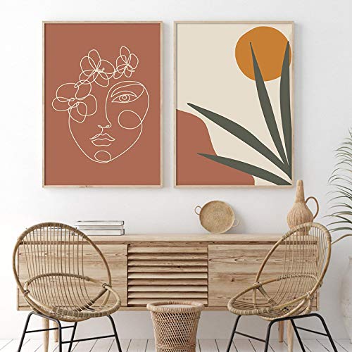 Lienzo de mujer abstracta para renovar el ambiente de tu dormitorio
