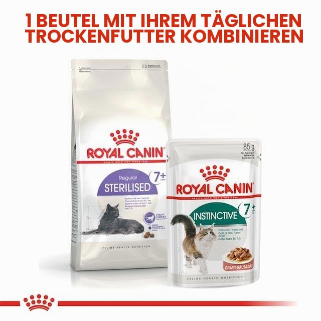 Regular STERILISED 7+ | Trockenfutter für kastrierte Katzen | 2 x 400 g