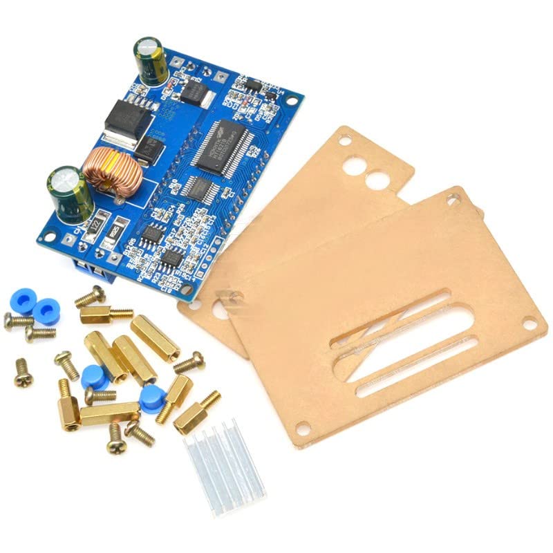 REES52 ZK-J5X module components including PCB, acrylic panels, screws, and standoffs
