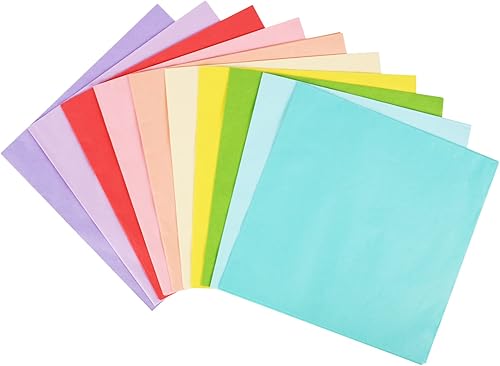 Miniatura 8 de Simetufy 60 hojas de papel de seda para bolsas de regalo, 10 papel de seda de color pastel para manualidades, papel de seda de arte a granel, papel