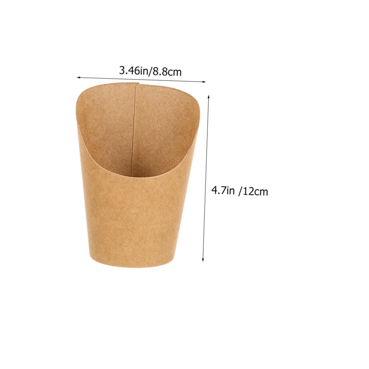 Mikinona Snack Box for French Fries 50pcs French Fry Holding Cups Appetizer Cups Charcuterie Cones Restaurant Supplies