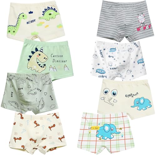 8-Pack Boys Cotton Boxer Briefs - Save with Code E7S2D43D