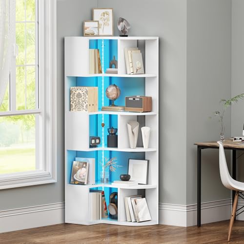 Smart Corner Fit: questa libreria a forma di L è progettata per adattarsi perfettamente a qualsiasi angolo, massimizzando lo spazio inutilizzato. La scaffalatura angolare offre molto spazio per i tuoi oggetti essenziali senza travolgere la superficie del pavimento, offrendo una soluzione intelligente per riporre e stile in stanze più piccole.