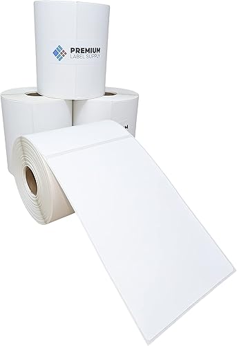 Premium Label Supply Etiquetas de envío térmico directo 4 x 6, 10 rollos, 250 etiquetas por rollo, núcleo de 1 pulgada, compatibles con Zebra 2844