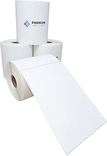 Premium Label Supply 4x6 Direct Thermal Shipping Labels - 4 Rolls - 250 Labels per Roll - 1'' Core