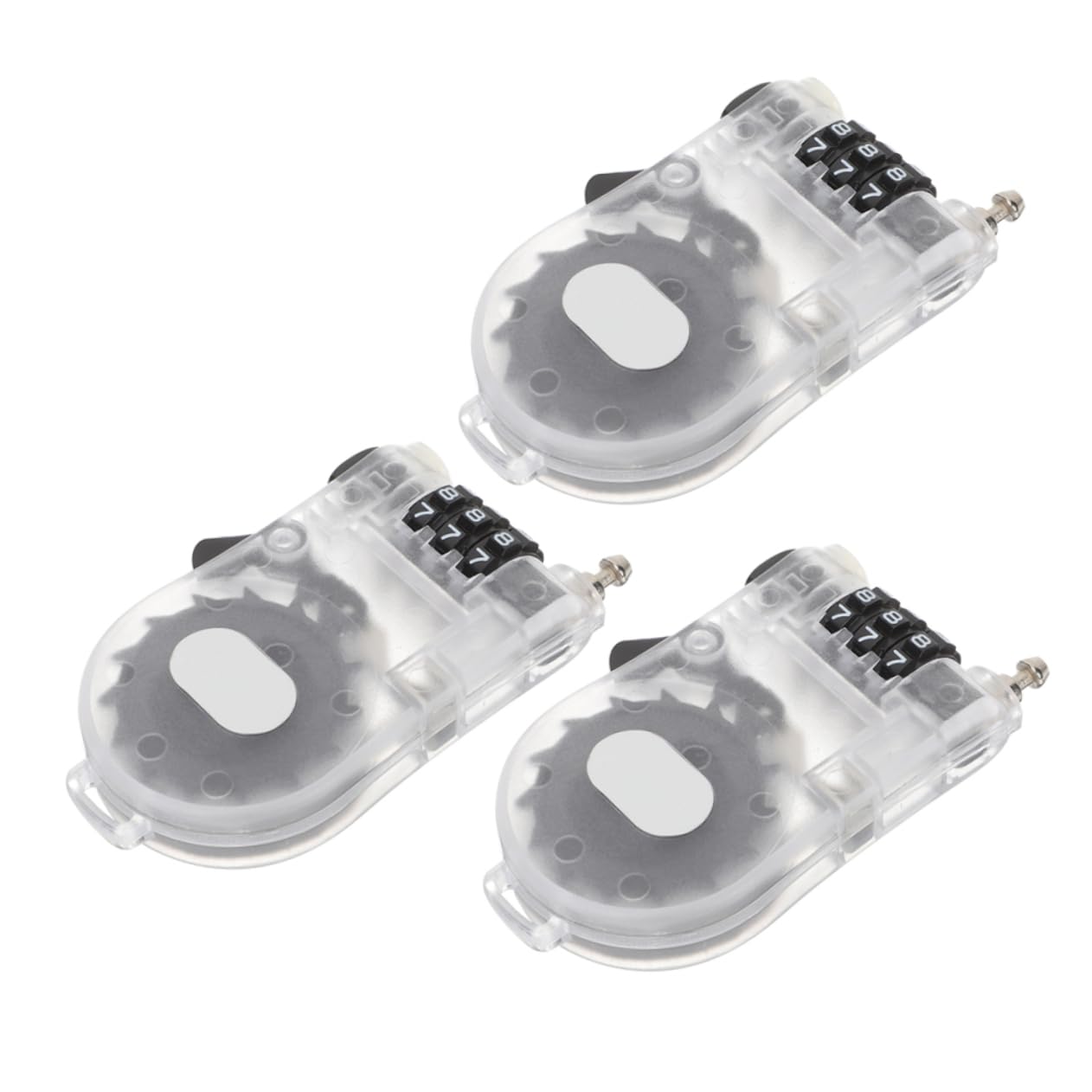 YARNOW 3 Set Serratura Antifurto Protezione Chiave Blocco Della Scheda Lucchetto Di Sicurezza Per Snowboard Lucchetto Compatto Per Bici Blocco Boost Per Lo Sci Plastica 3 Pezzi * 3