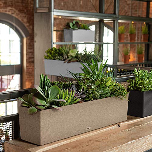 Pot de fleurs Balconera Lechuza avec kit de fixation balcon extérieur