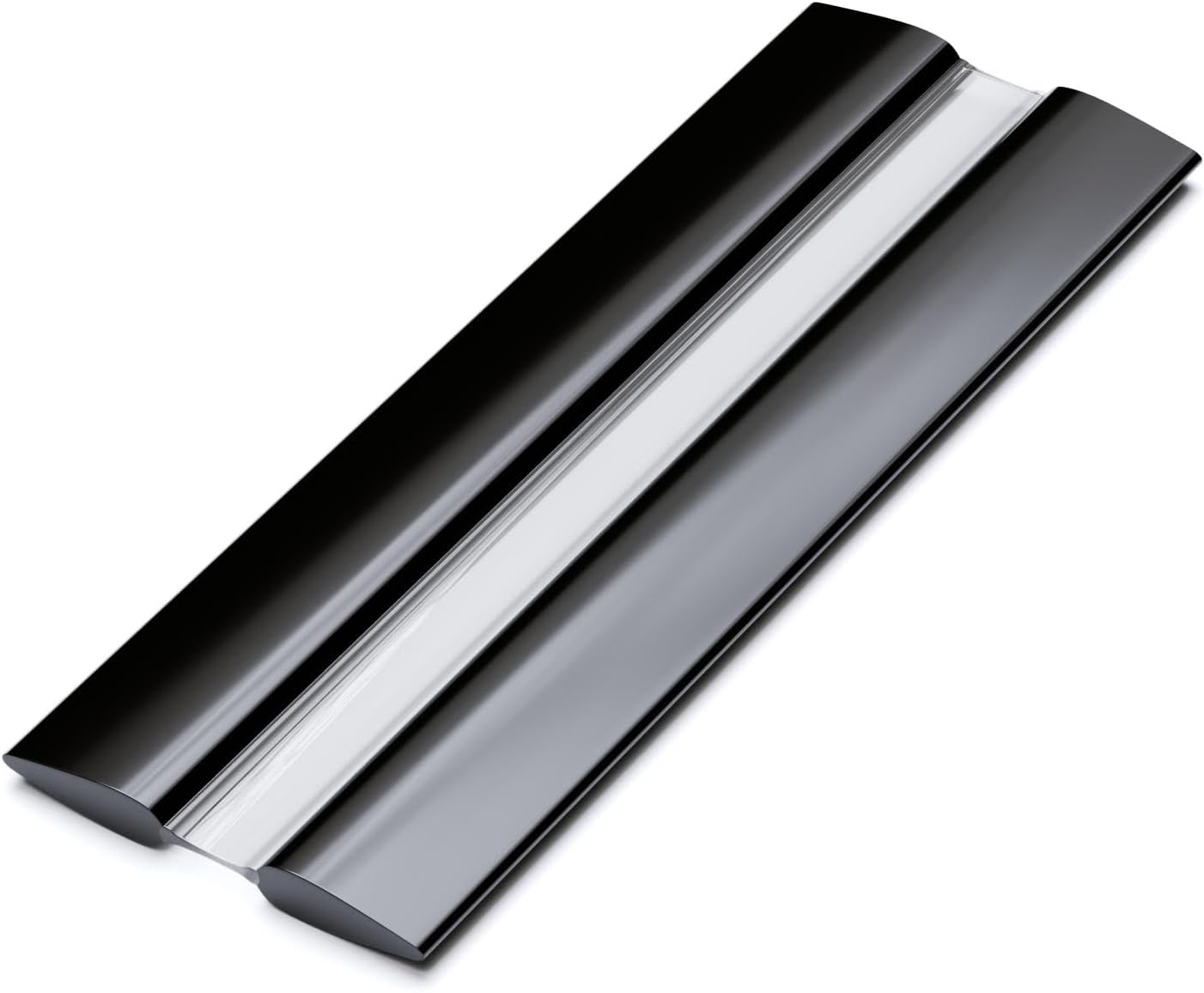 4x 100mm Black Low Profile Flexible Living Hinges, Acrylic/Polycarbonate (3 15/16 in)