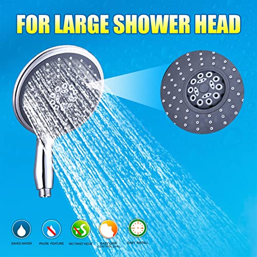 Pommeau de douche réglable 3 modes en chrome pour salle de bain