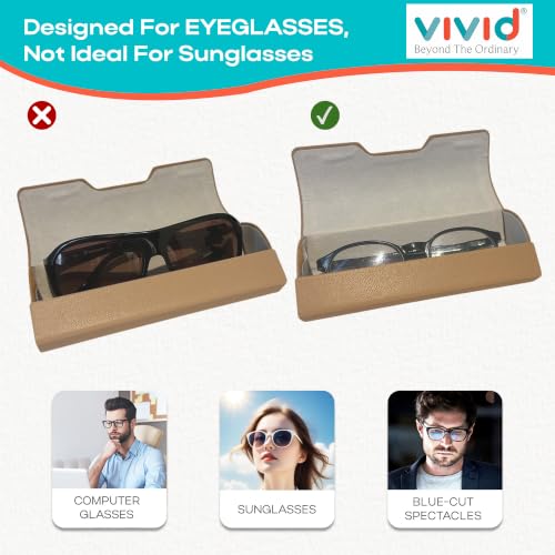Image of VIVID Unisex Specs Magnetic Eyewear Dabbi Faux Leather Hard Case Cover