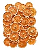 Lot de 50 tranches d'orange séchées de 4 à 6 cm pour couronne, tranches d'orange déshydratées naturelles pour travaux manuels, fournitures de fabrication de couronnes de Noël, décoration de fête,
