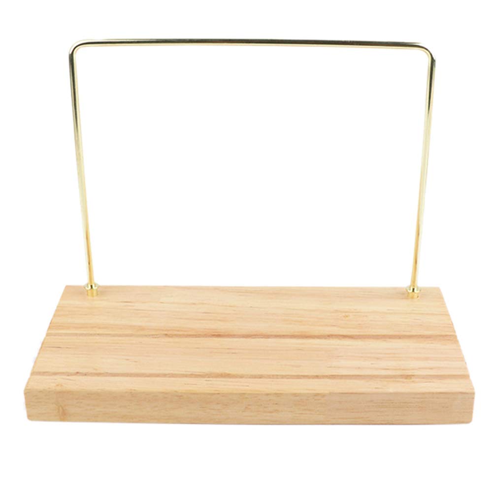 Expositor de Pendientes de Madera Maciza y Metal, Expositor de Joyas, Soporte para Anillos