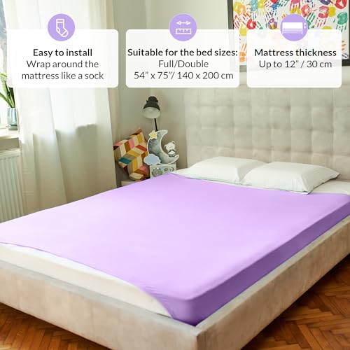 Image of Sensory Compression Blanket | Spandex Bed Sheet for Kids & Adults | Deep Relaxing Feeling, Release Oxytocin | Helps With: SPD, Anxiety, ADHD, Autism and More | Breathable & Stretchable | Full Size