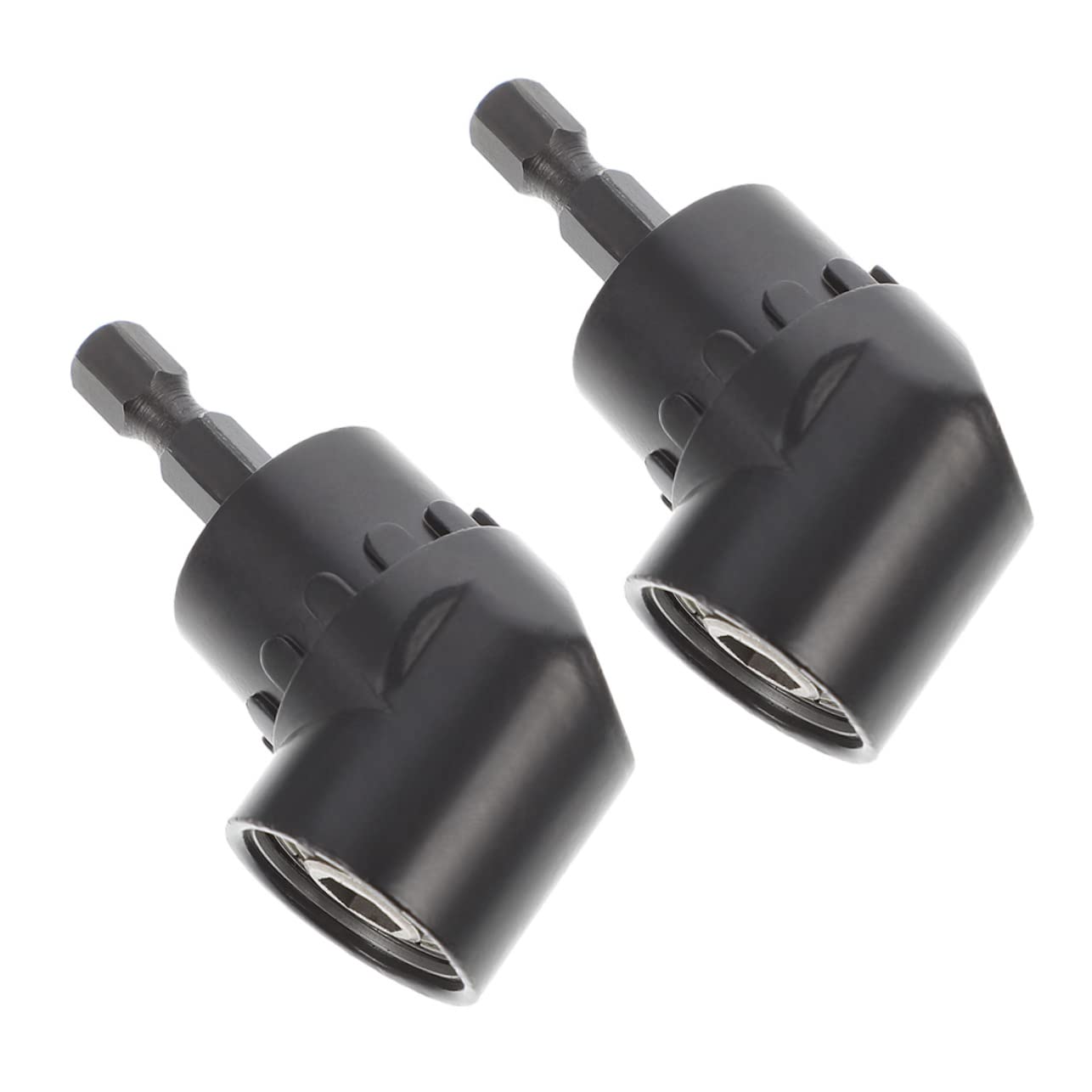 2pcs 105 Degree Angle Drill Adapter Set Shank Power Screwdriver Attachment for Right Angle Drive Drilling Compatible Electric Drill