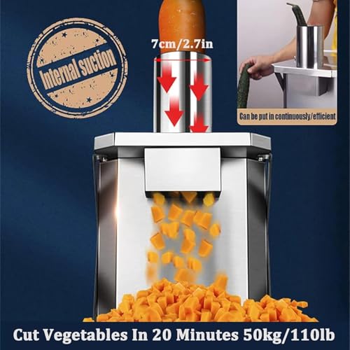 Cortadora eléctrica comercial de vegetales acero inoxidable miniatura 5