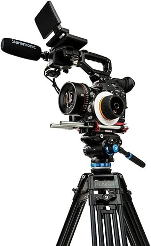 Vista 15 de Benro A673TM - Trípode de vídeo de aluminio de doble etapa S8PRO Head - Cuenco de 2.953 in, secciones de 3 patas, bloqueo de palanca giratoria