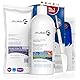 Mr. Fuss® No. 1 - Plus Pack Multi - Groß, Nagelhaut- Hornhautentferner Sparpaket 3 tlg. Aktiv-Lösung Schnell & Stark erweichend - 500 ml, Watte, Multitool