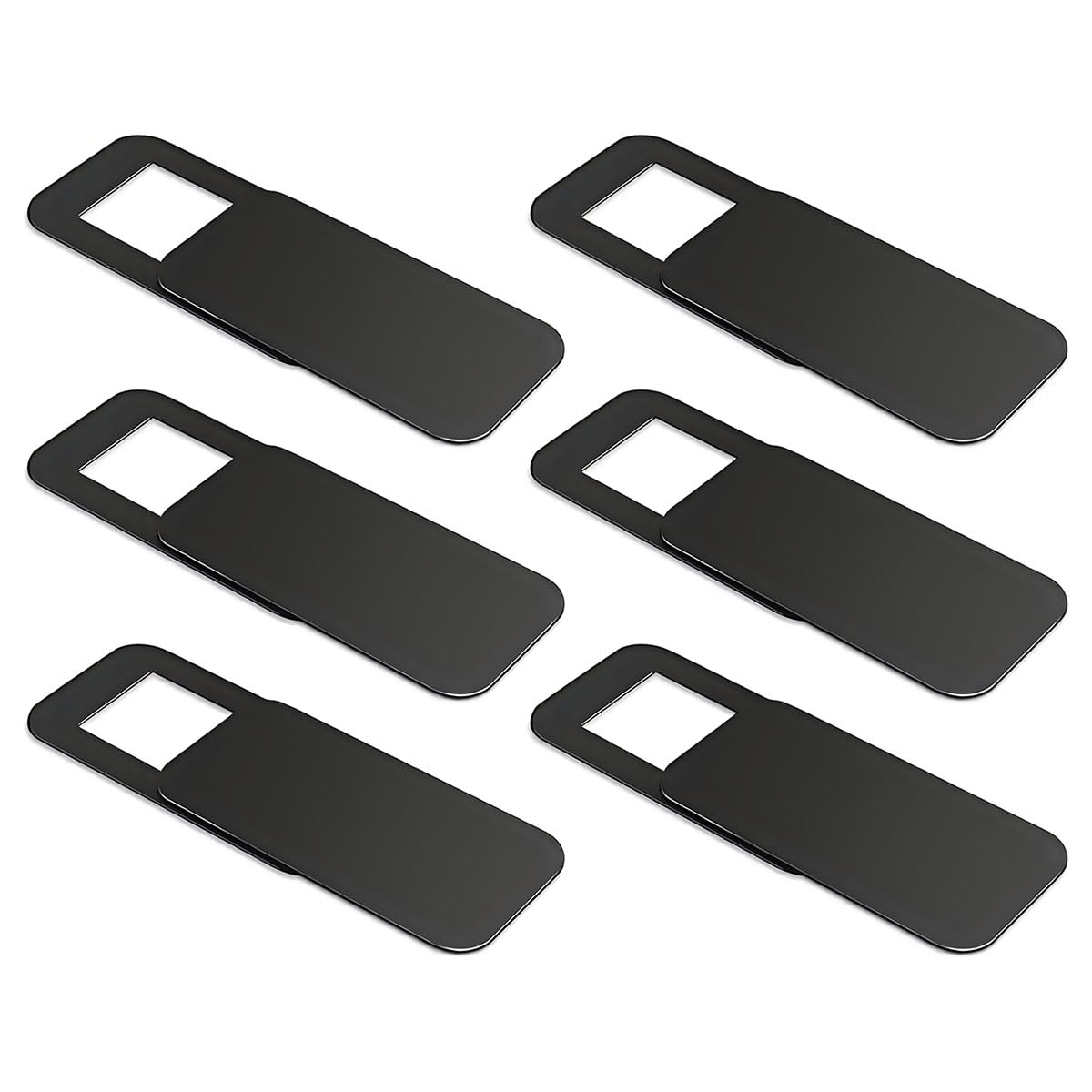 KACA Webcam Cover, Privacy Protector Webcam Cover Slide, Compatible with Laptop, Desktop, PC, Smartphone, Protect Your Privacy and Security, Strong Adhesive, (Rectangle) Set of 6