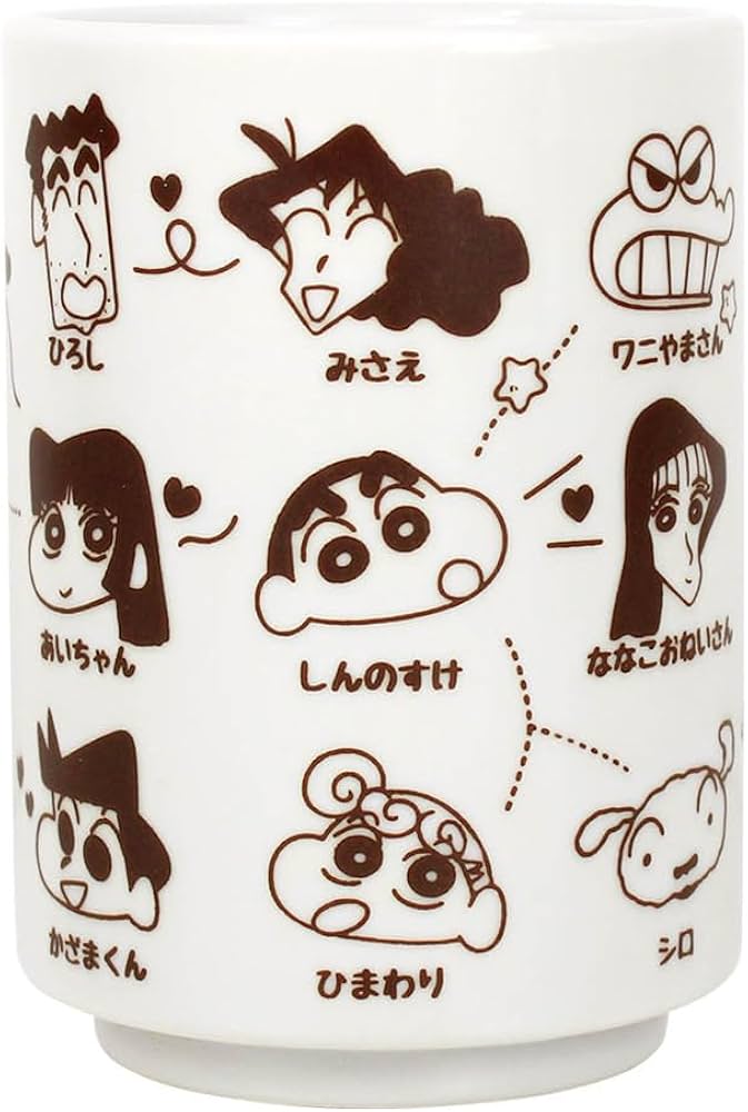 Amazon｜ティーズファクトリー クレヨンしんちゃん 湯のみ 相関図 KS