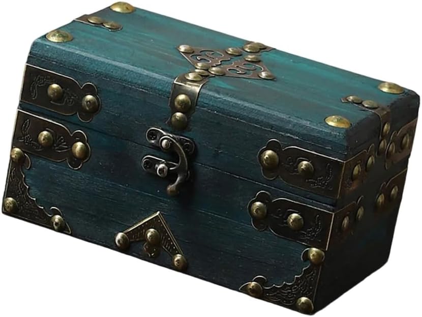 Wooden Storage Box for Bedroom Or Living Room Use Wood Collectibles Chest Coin Jewelry and Keepsakes Holder