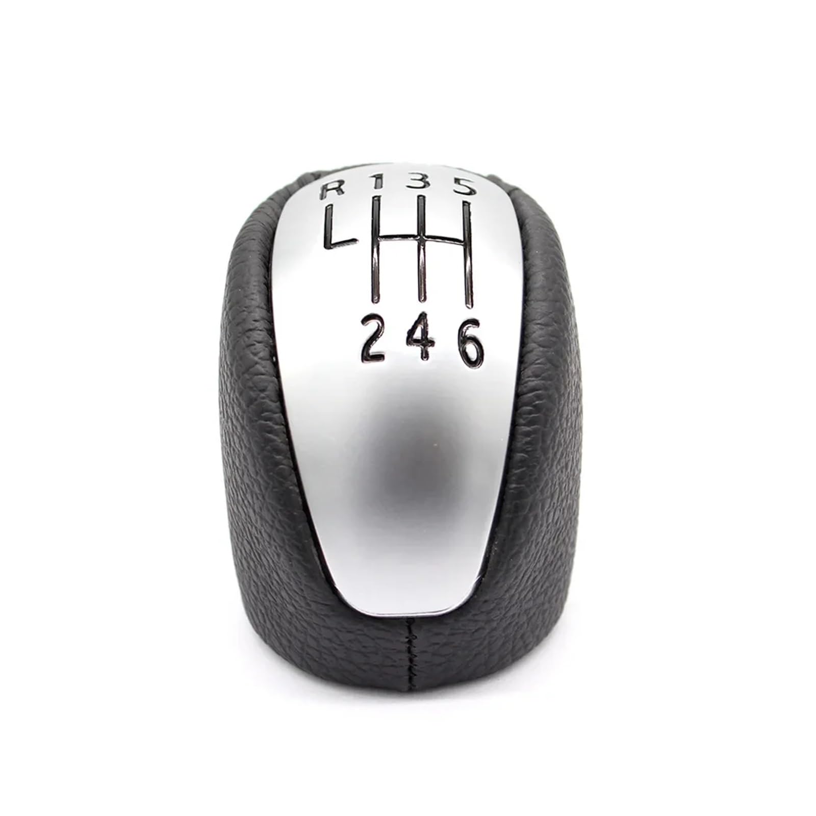JSYALMSLW Shift Knob for Laguna MK3 2007-2014 Black/Silver Upgrade